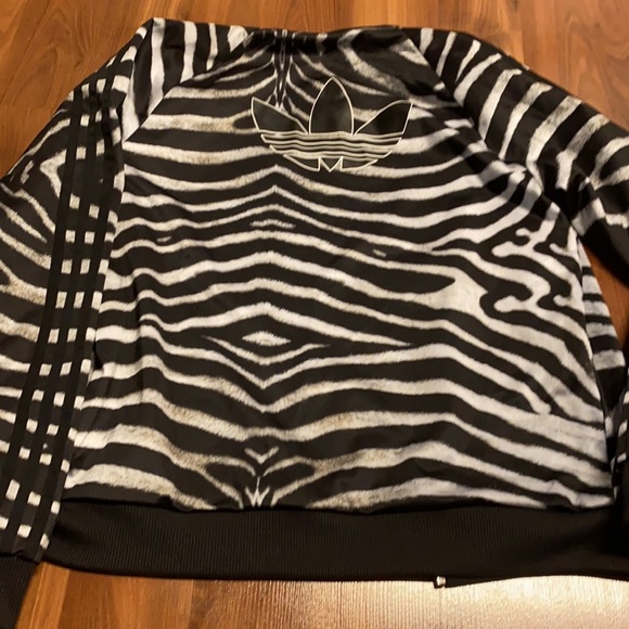 Adidas X Rita Ora Collaboration Zebra Track Jacket - Picture 12 of 12
